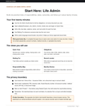 Life Admin Complete bundle — the Life Admin Control Center download plus 12 months of Hub access