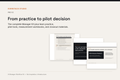 Manager, Pro training, and pilot closeout materials shown together
